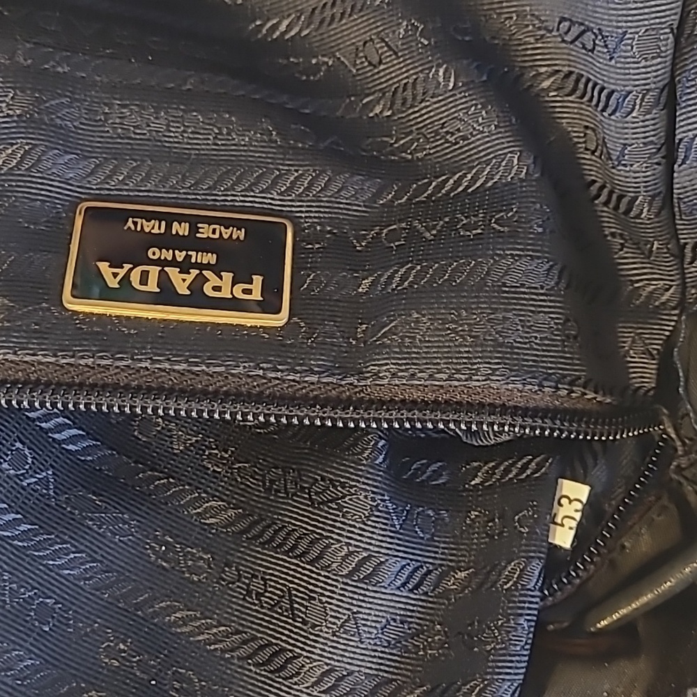 Prada Small Tessuto Backpack Bag with Chain B4821 - Picture 14 of 16